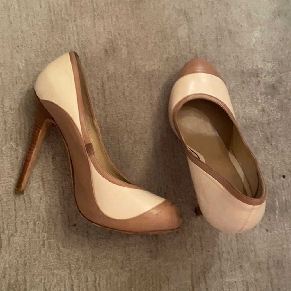 Cream and Camel Alexander McQueen Pumps